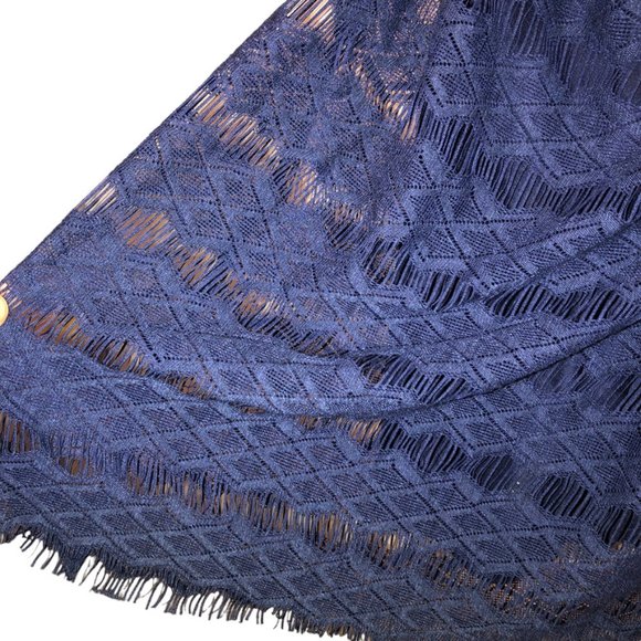 calypso st. barth CRUISE WEAR navy blue all lace broderie anglaise dress… - Picture 3 of 4